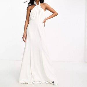 Ivory Maxi Bridal Dress Little Mistress London